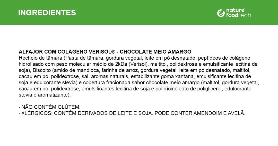 Alfajor Recheado com Tâmara e Cobertura Chocolate Meio Amargo